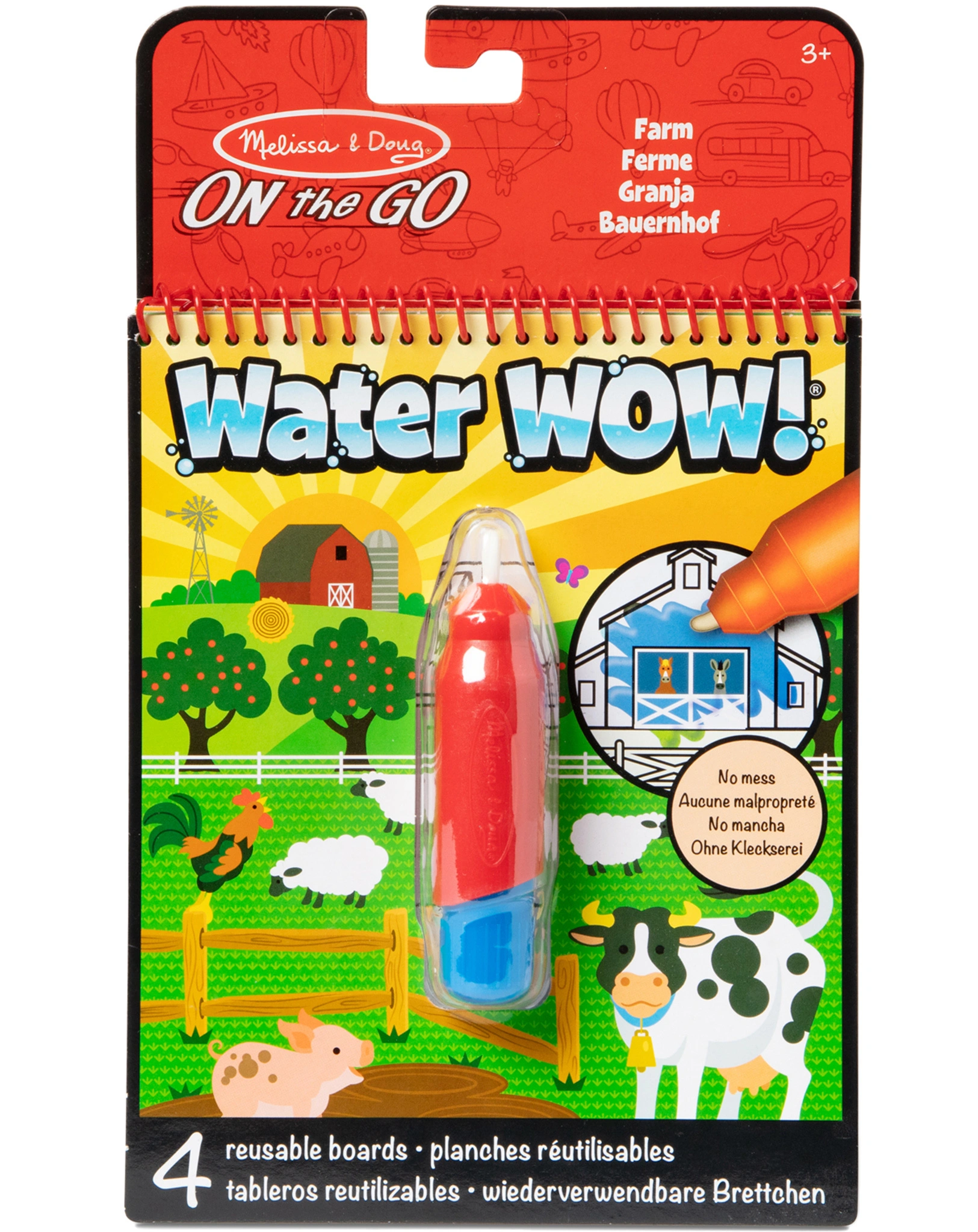 Malblock WATER WOW! - BAUERNHOF mit Stift