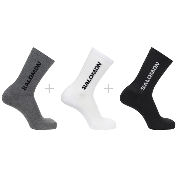 Chaussette randonnée SALOMON EVERYDAY CREW 3-PACK BLACK/WHITE/MED GREY MELANGE