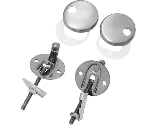 REIKA Mito toiletzitting, wit, scharnieren antraciet geborsteld, met soft-close mechanisme en Quick&Clean.