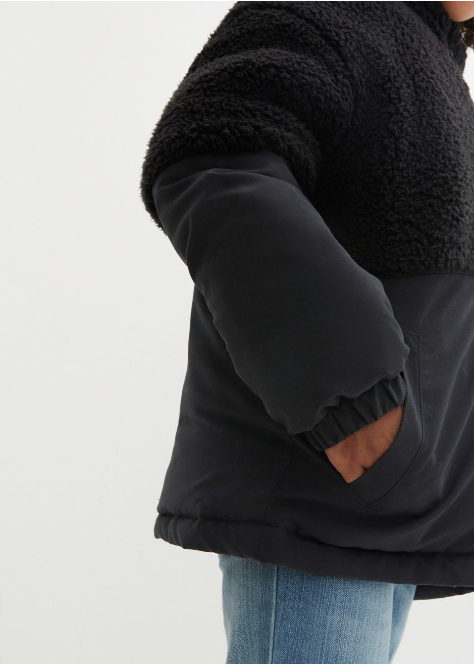 Veste hiver fille avec maille peluche