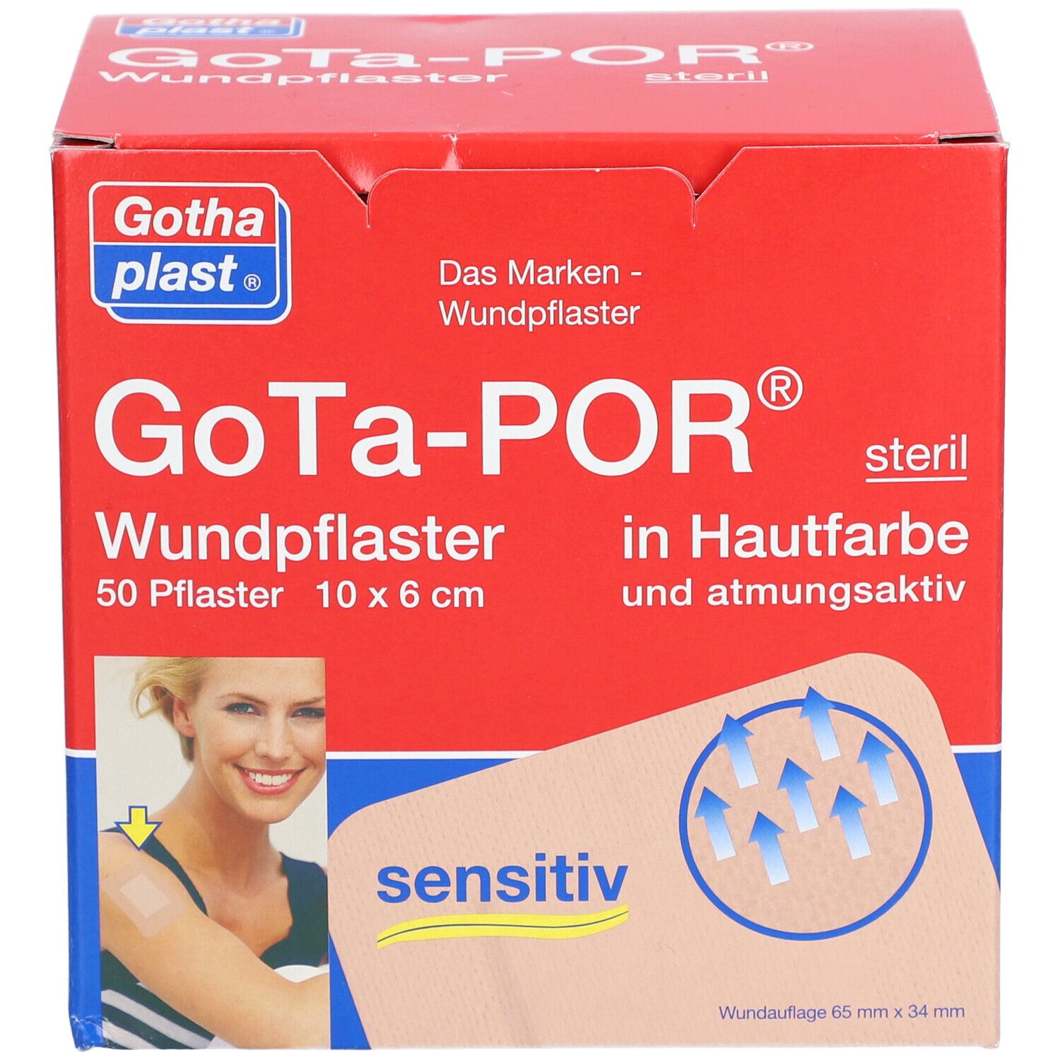 GoTa-POR® Wundpflaster steril 60  x 1000 mm hautfarben