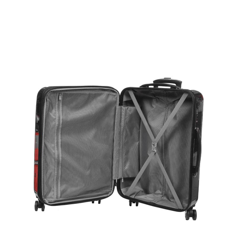 Lot de 3 valises rigides 91603 Extensible 55, 68 et 78 cm Black