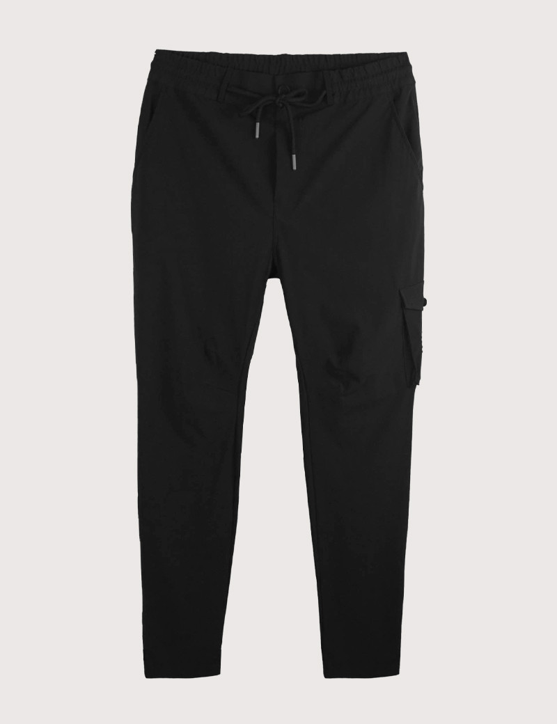 HBT BASICS CHRIS CARGO PANTALON NOIR