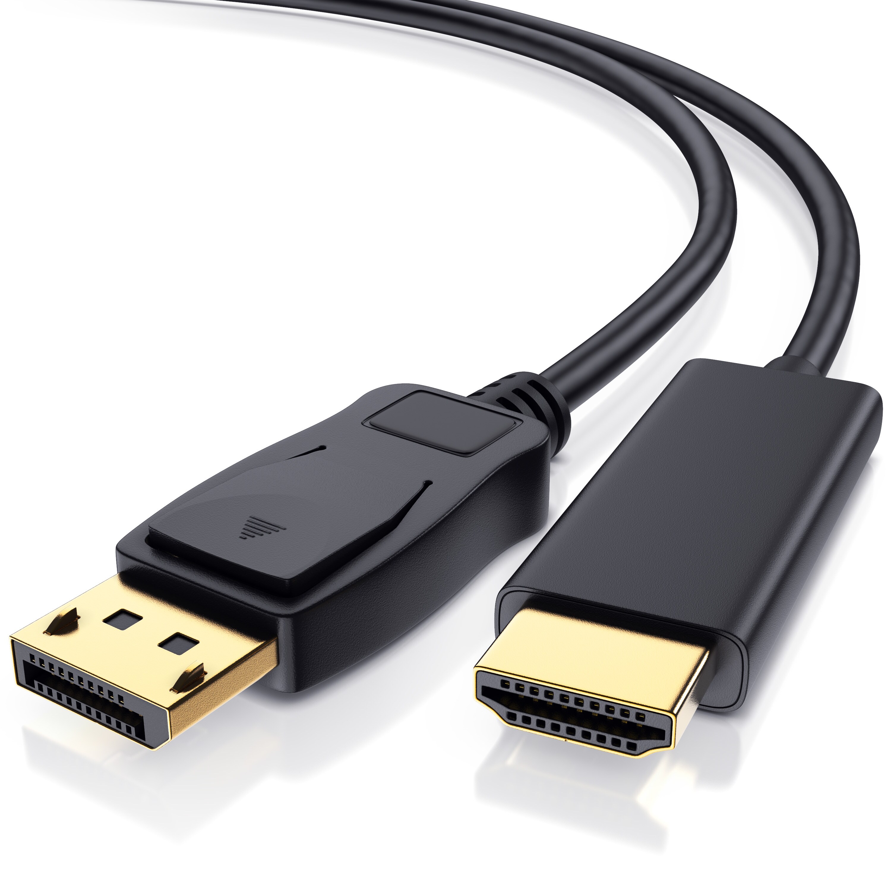 Primewire Premium DisplayPort auf HDMI Konverterkabel Adapterkabel 4K 3840 x 2160 @ 60 Hz - 1m