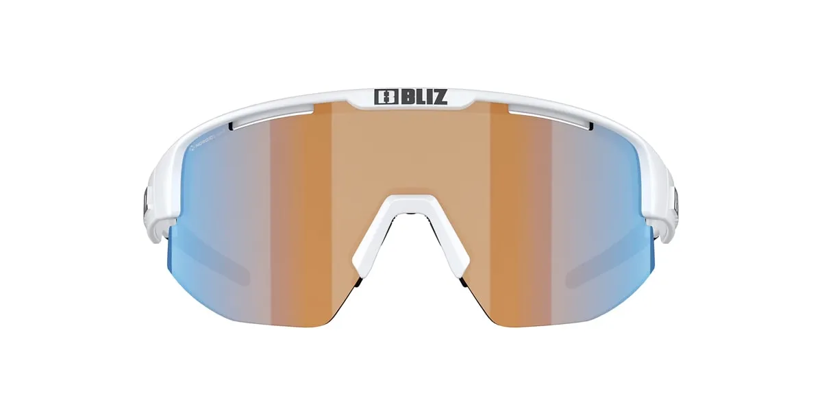 Bliz Matrix Matt White / Nano Optics Nordic Ligh Coral - Orange W Blue Multi