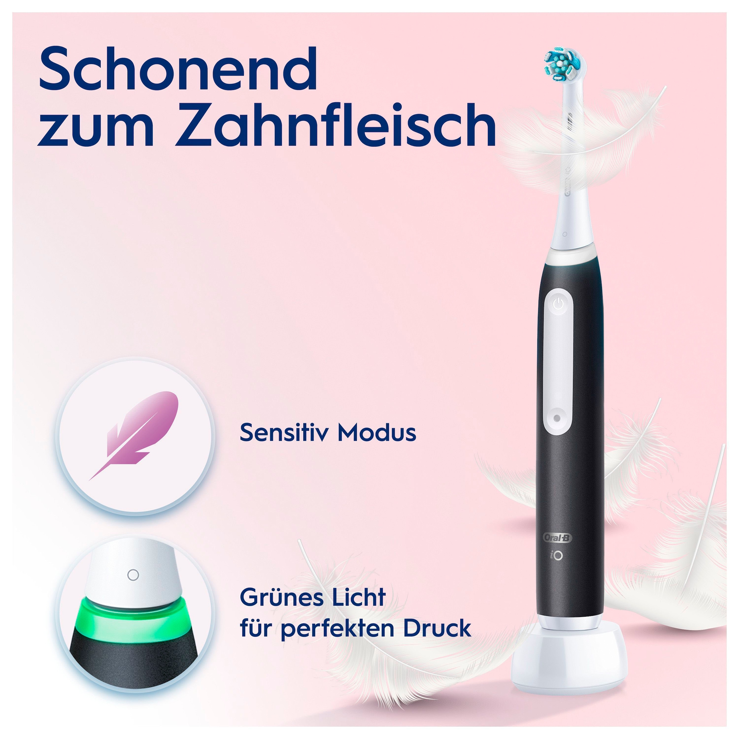 Oral-B Elektrische Zahnbürste »iO Series 3« 1 Stk. Aufsteckbürsten Magnet-Technologie