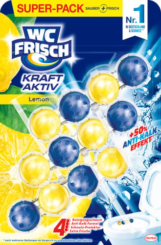 WC Frisch Kraft Aktiv Duftspüler Lemon, Trio-Pack