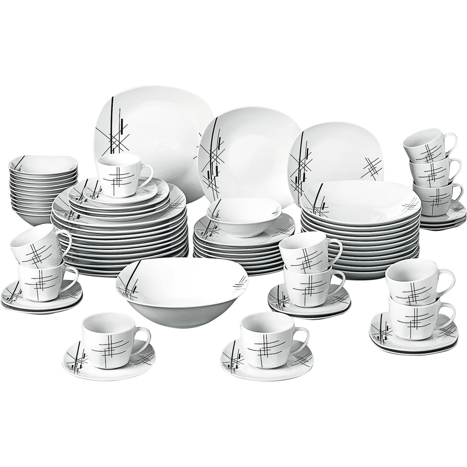 Kombiservice Lines-Design 73-teilig