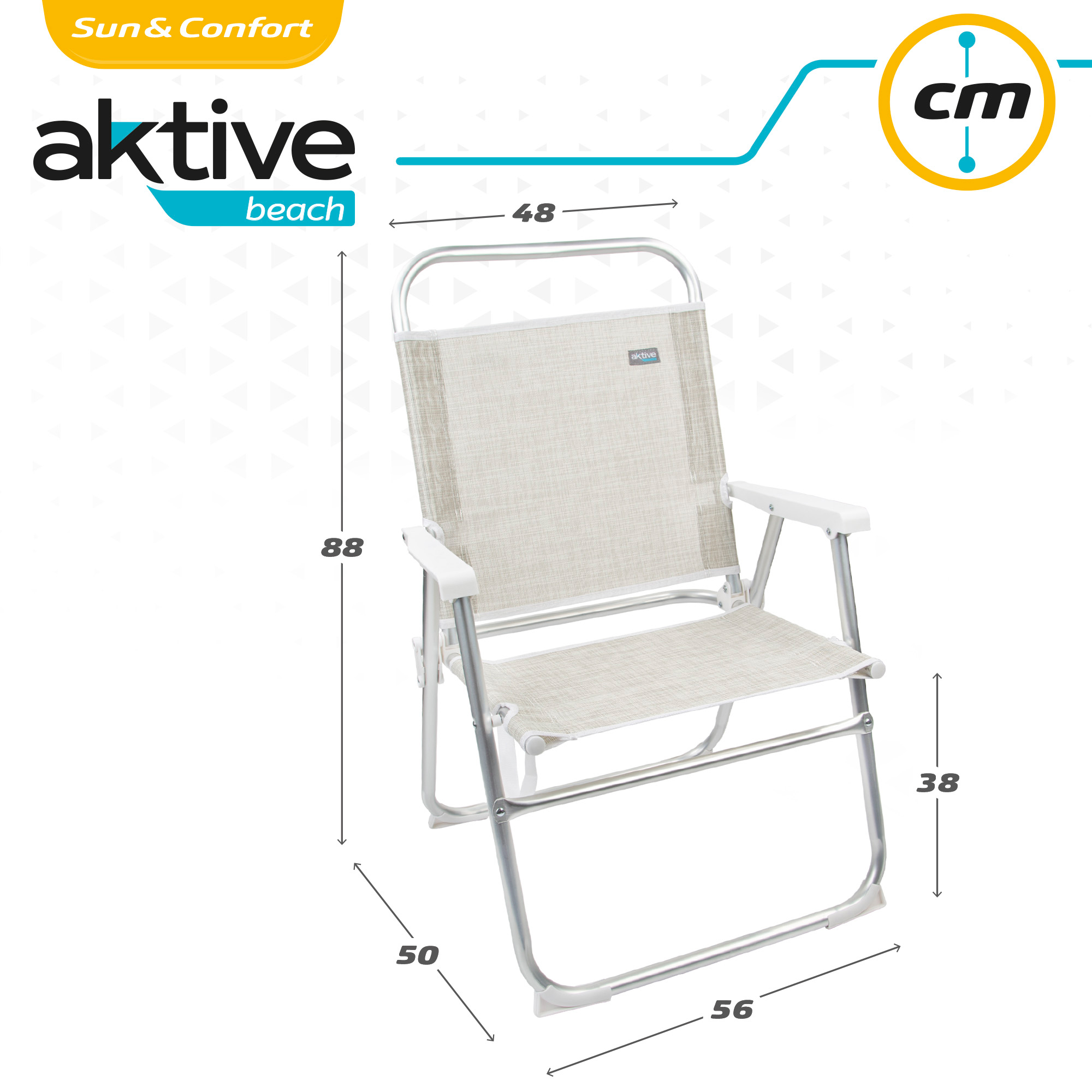 Silla Playa Plegable Fija Aktive Beach