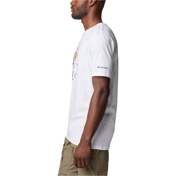T-shirt COLUMBIA M RAPID RIDGE GRAPHIC TEE WHITE/NATURALLY BOUNDLESS