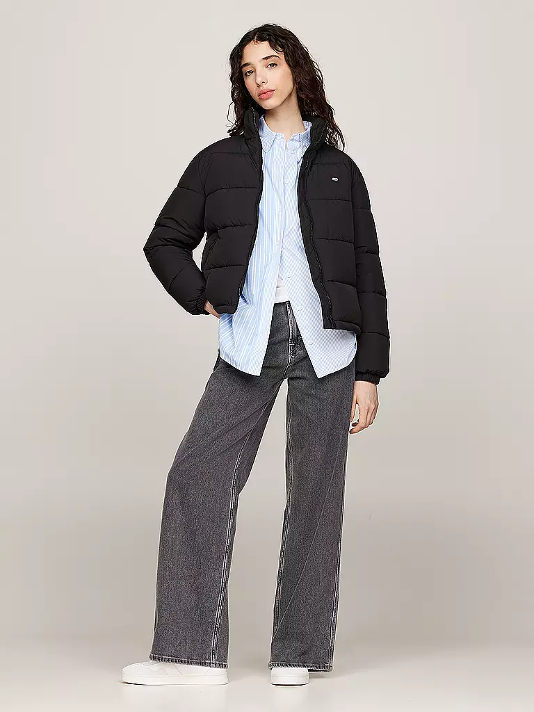 TOMMY JEANS Steppjacke  schwarz