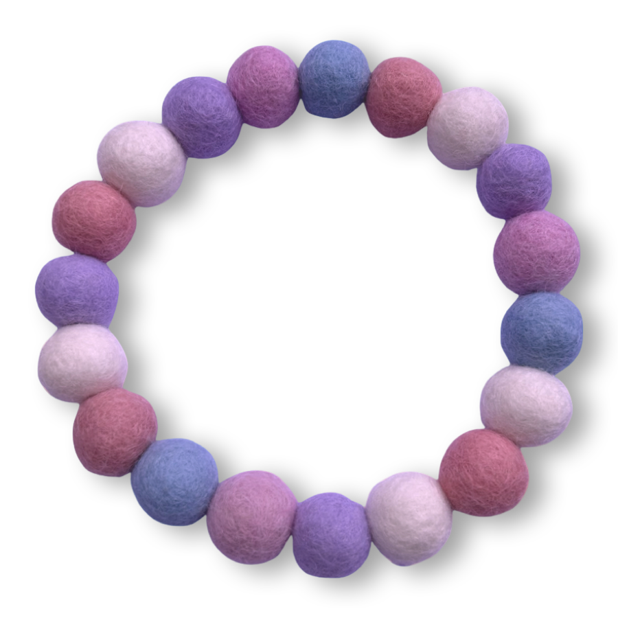 Coleira personalizada para cães com pompons