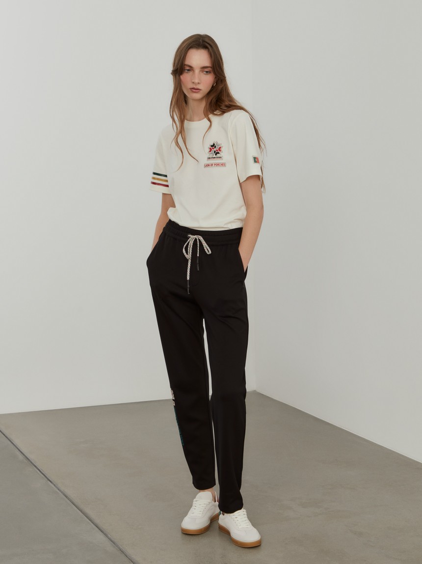 Calças jogger com cordões Lion x FDI