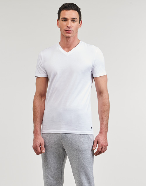 Polo Ralph Lauren - S / S V-NECK-3 PACK-V-NECK UNDERSHIRT Blanco / Blanco / Blanco