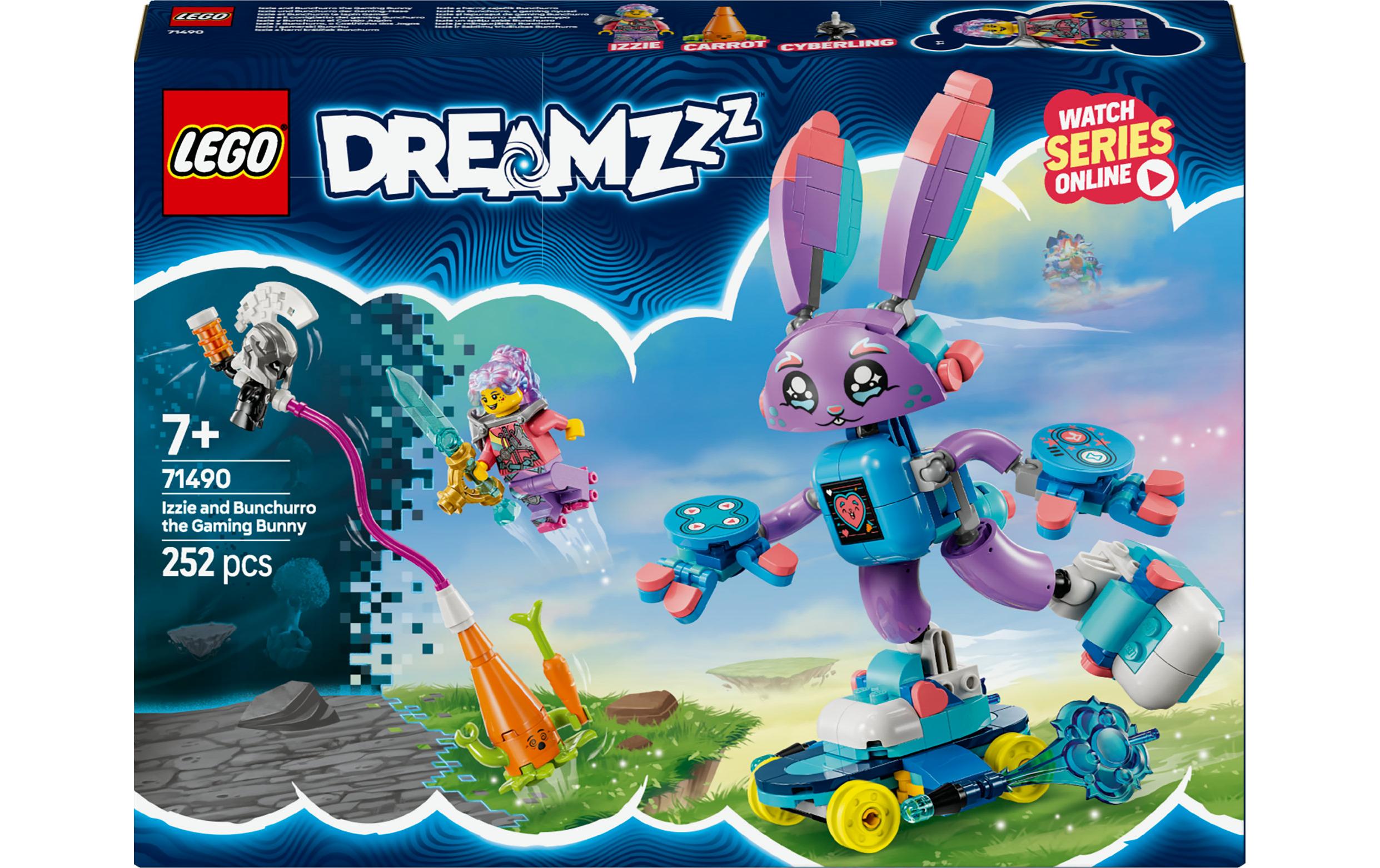 DreamZzz Izzie und Bunchurro der Gaming-Hase 71490Hopsen Sie mit dem Spielzeughasen zu spannenden Abenteuern
