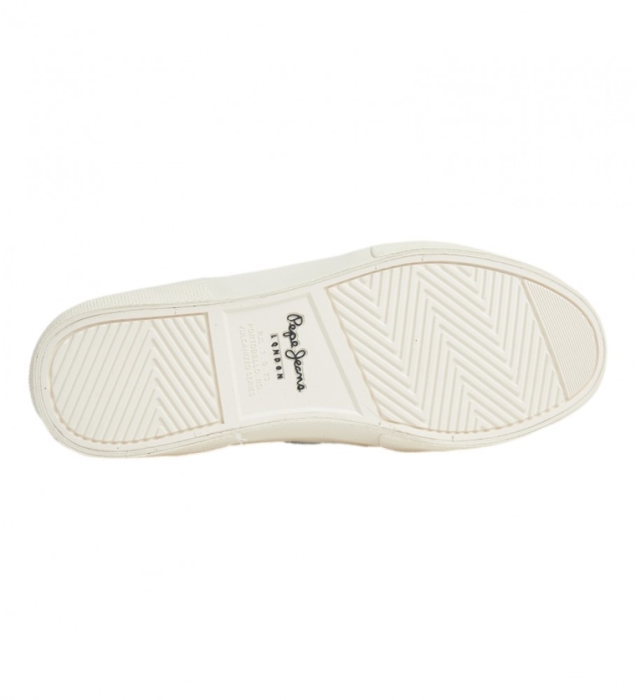 Tênis Pepe Jeans Kenton Masterlow de couro branco