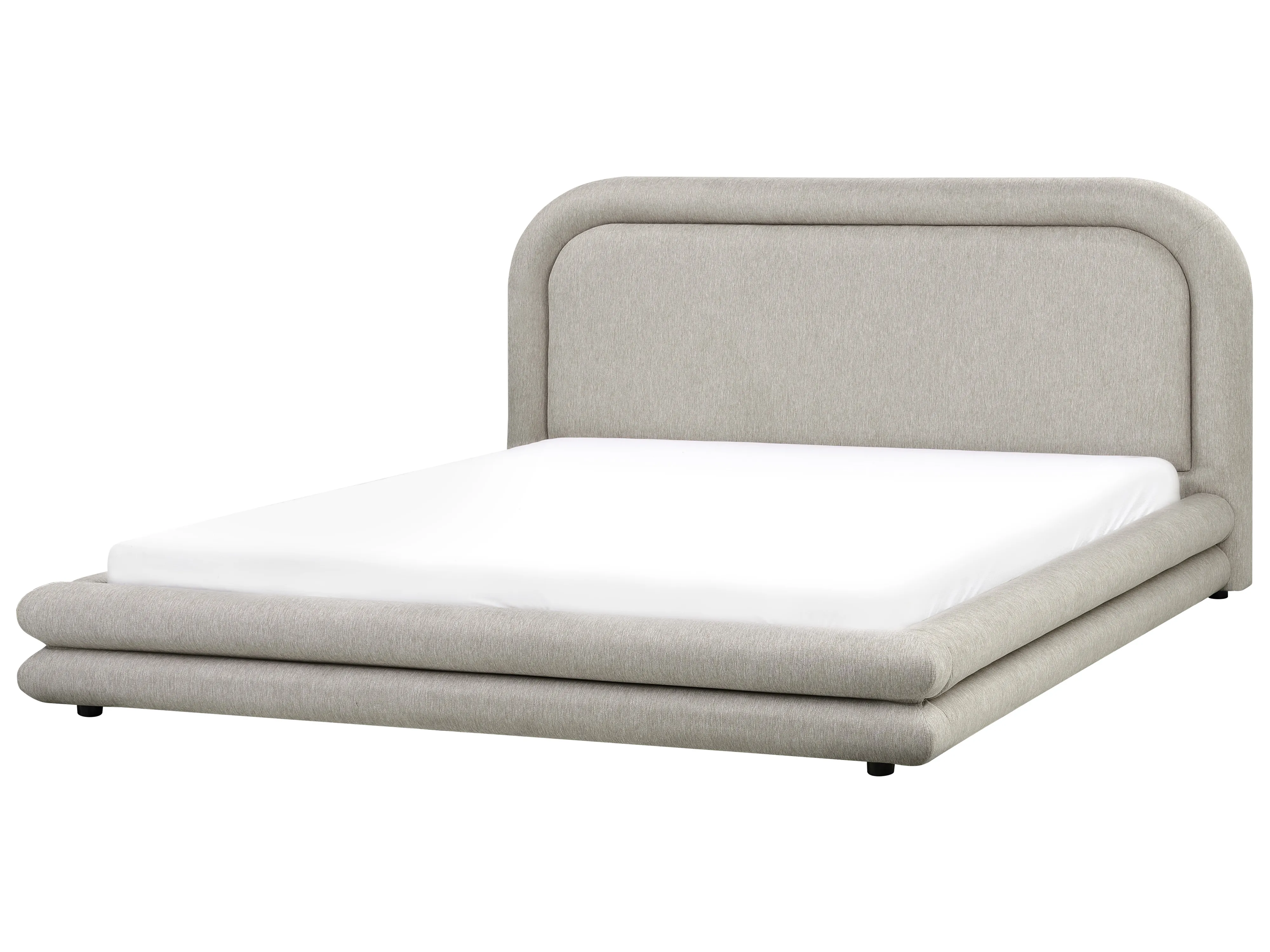Bed Kunstlinnen LAVARDENS 180 x 200 cm Taupe