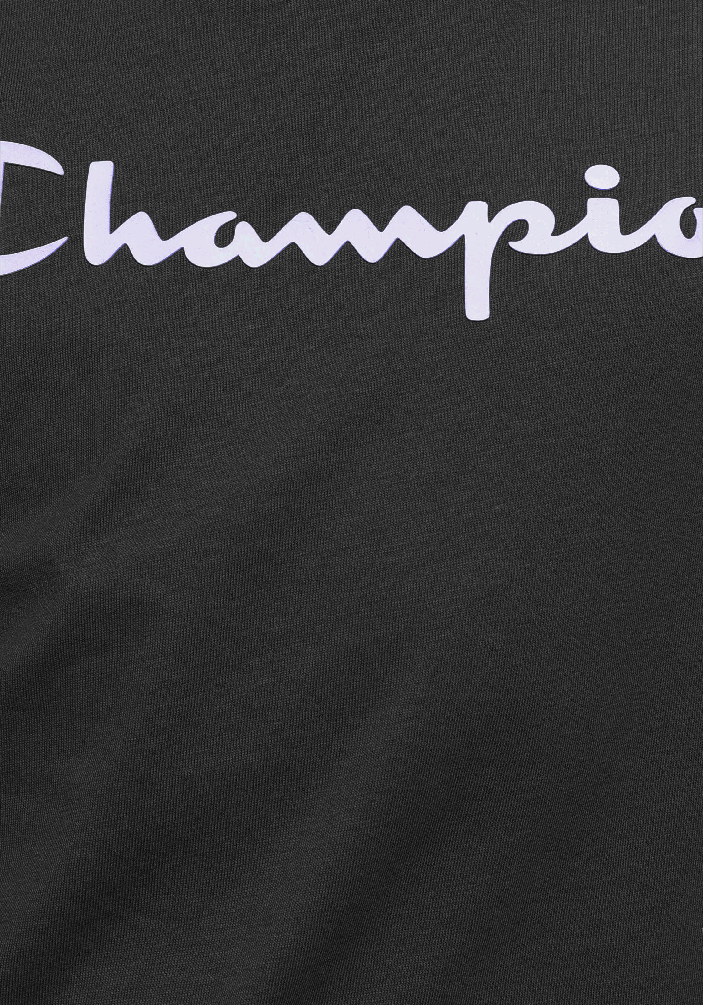 Champion T-Shirt Packung, 2 Stk. Kurzarm, mit Logoschriftzug, aus Baumwolle und Polyester