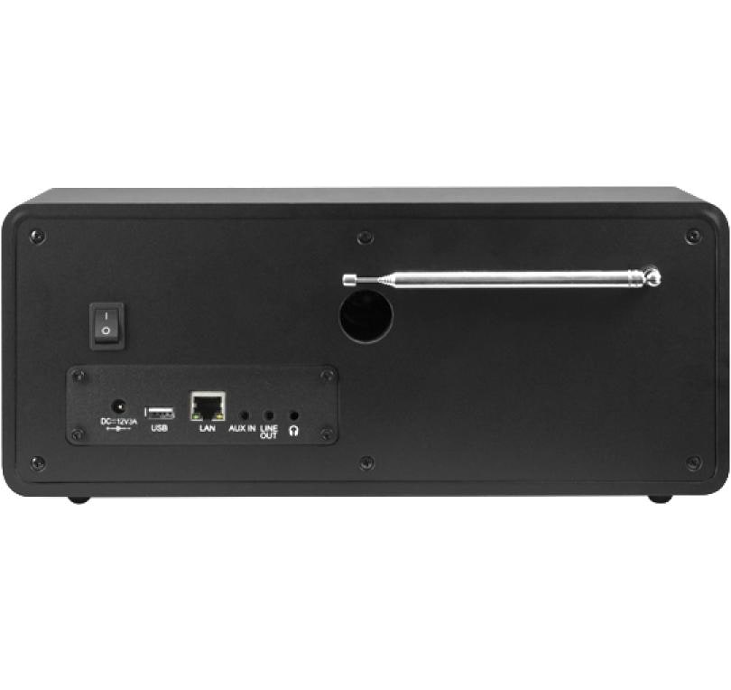 Internet Radio Dabman i200 Schwarz<br>Kompaktes Digital- und Internetradio