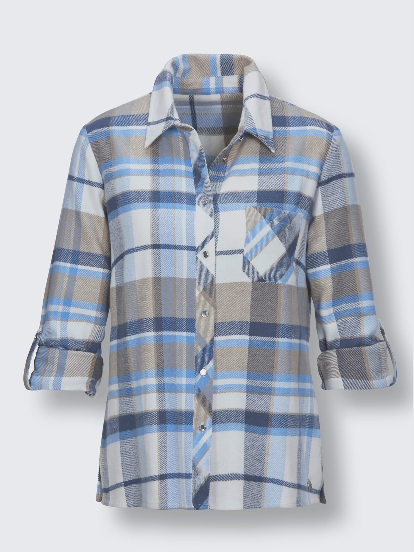 Chemisier laine et flanelle laine
