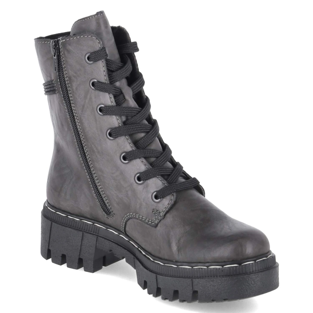 RiekerSchnürboots - grau