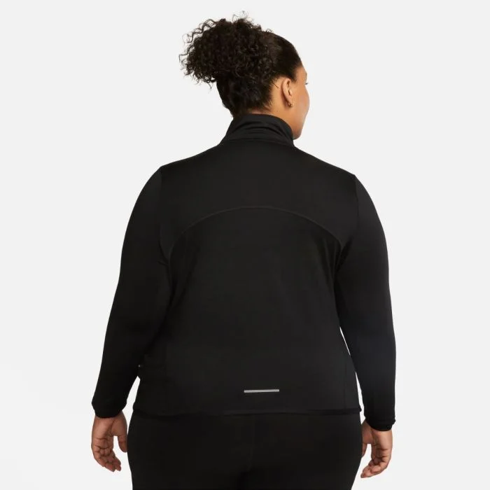 Nike Dame Trøjer Dri-Fit Swift Element HZ Top (Plus Size) Sort