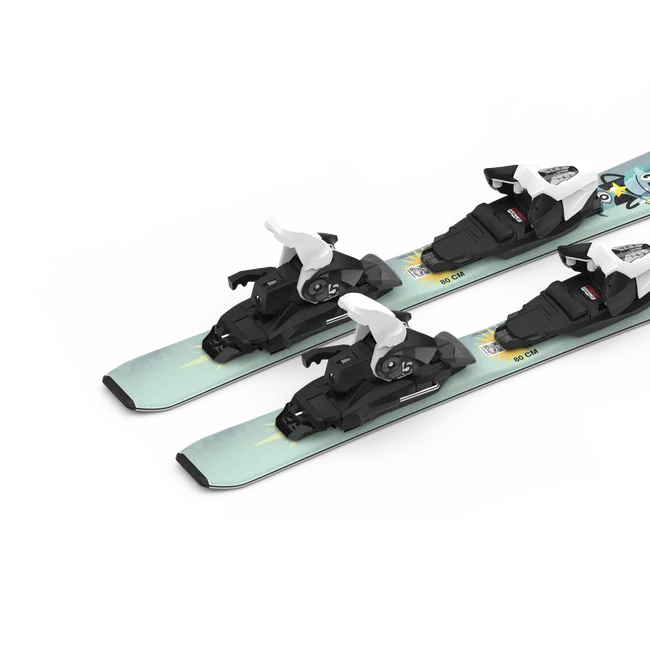 T1 XS (and C5)  Junior - Pisten-Ski-Set für Kids Aquatic/SafetyYellow