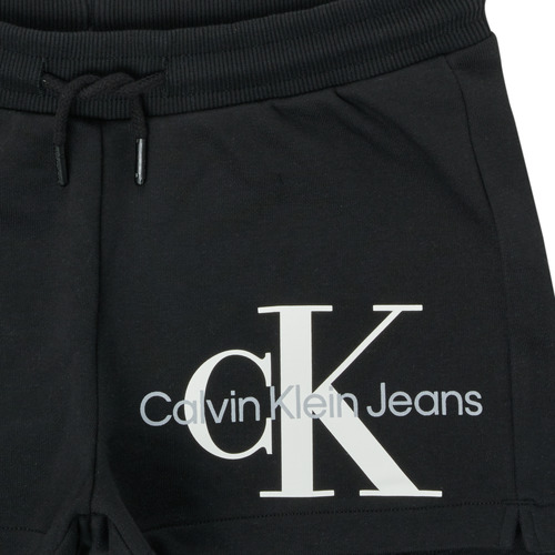 Calvin Klein Jeans - REFLECTIVE MONOGRAM SHORTS - Noir