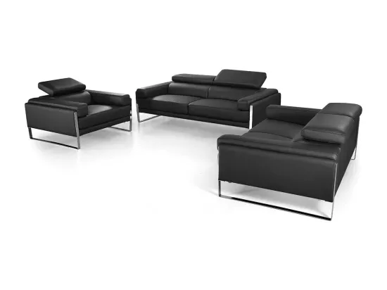 Fauteuil cuir Design ALIYAH Noir
