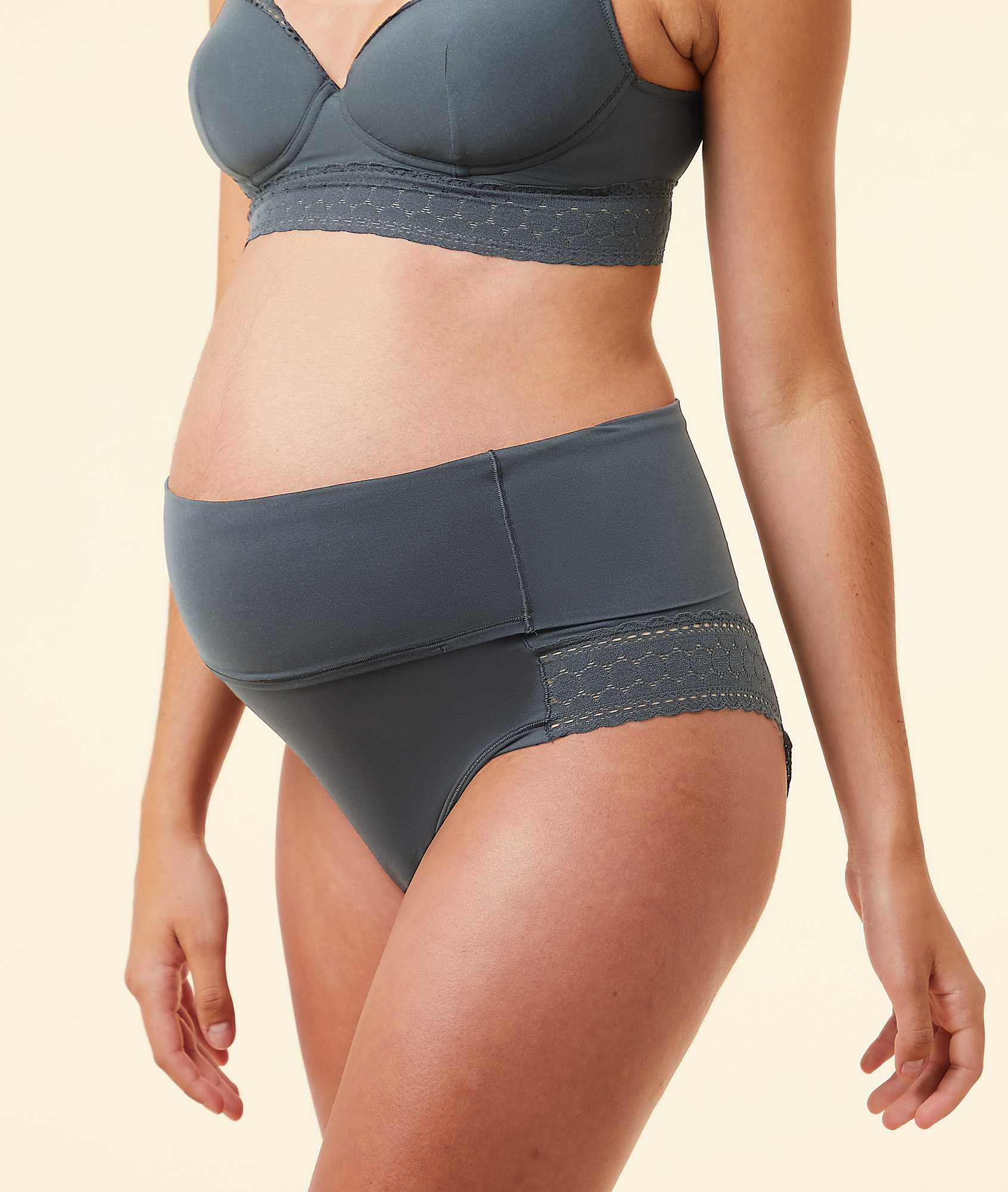 Culotte taille haute ceinture rabattable