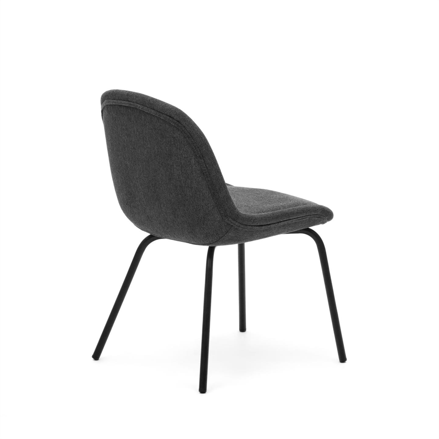 Kave Home Stuhl AIMIN dunkelgrau/schwarz