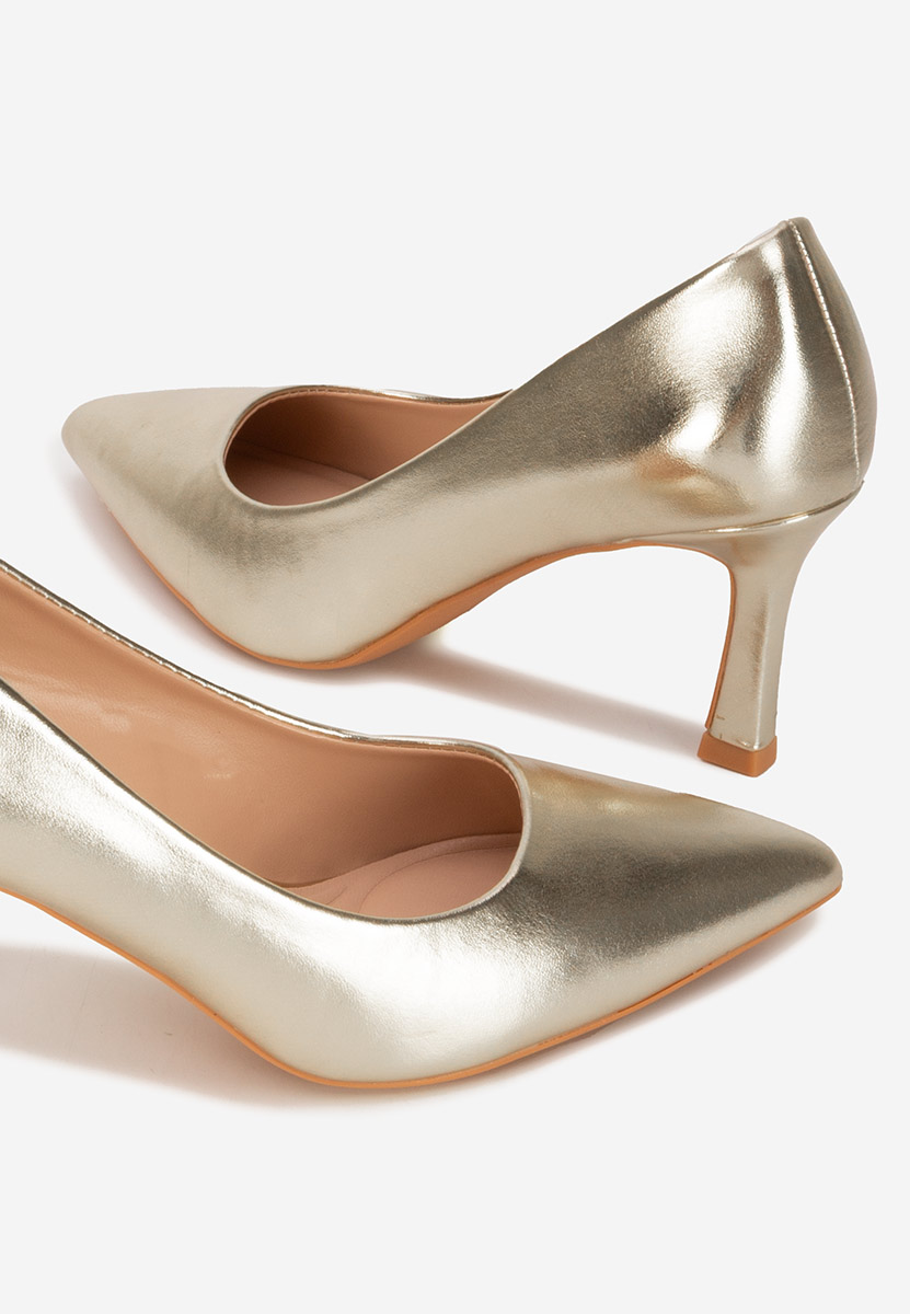 Chaussures à talon dorées Seliria