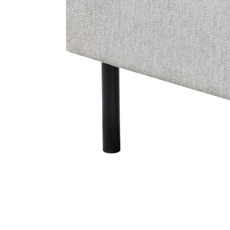 MARGUT - Bed - Lichtgrijs - 160 x 200 cm - Polyester