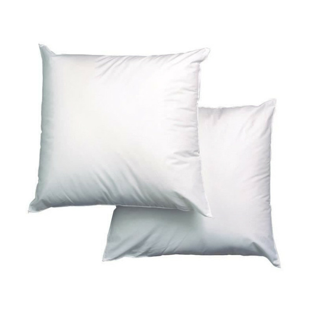 Lot de 2 oreillers triple protection - 60 x 60 cm - blanc