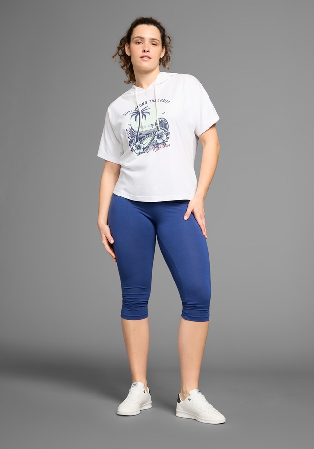 KangaROOS Kapuzenshirt , lässig geschnitten mit Frontdruck, grosse Grössen