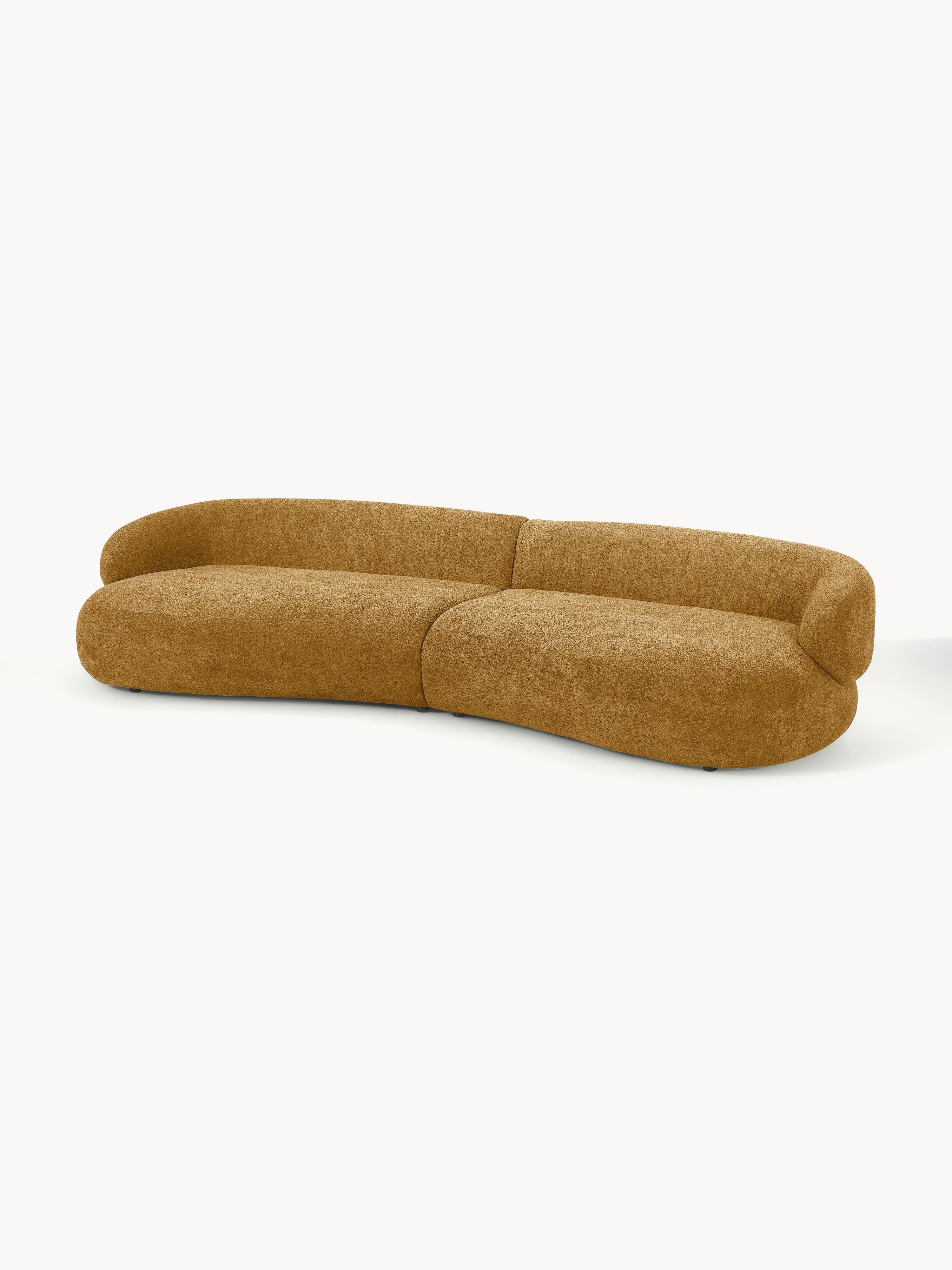 Bank Alba (4-zits) uit teddy-bouclé