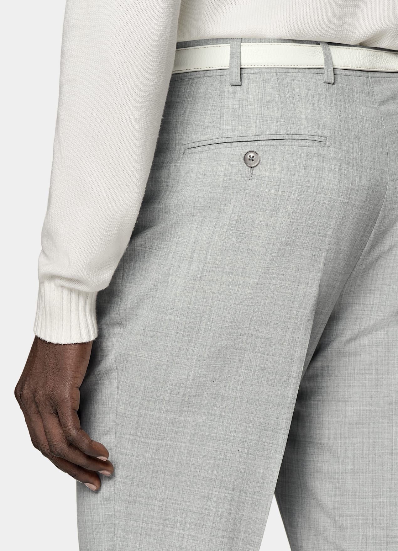 Costume sur mesure Custom Made gris clair