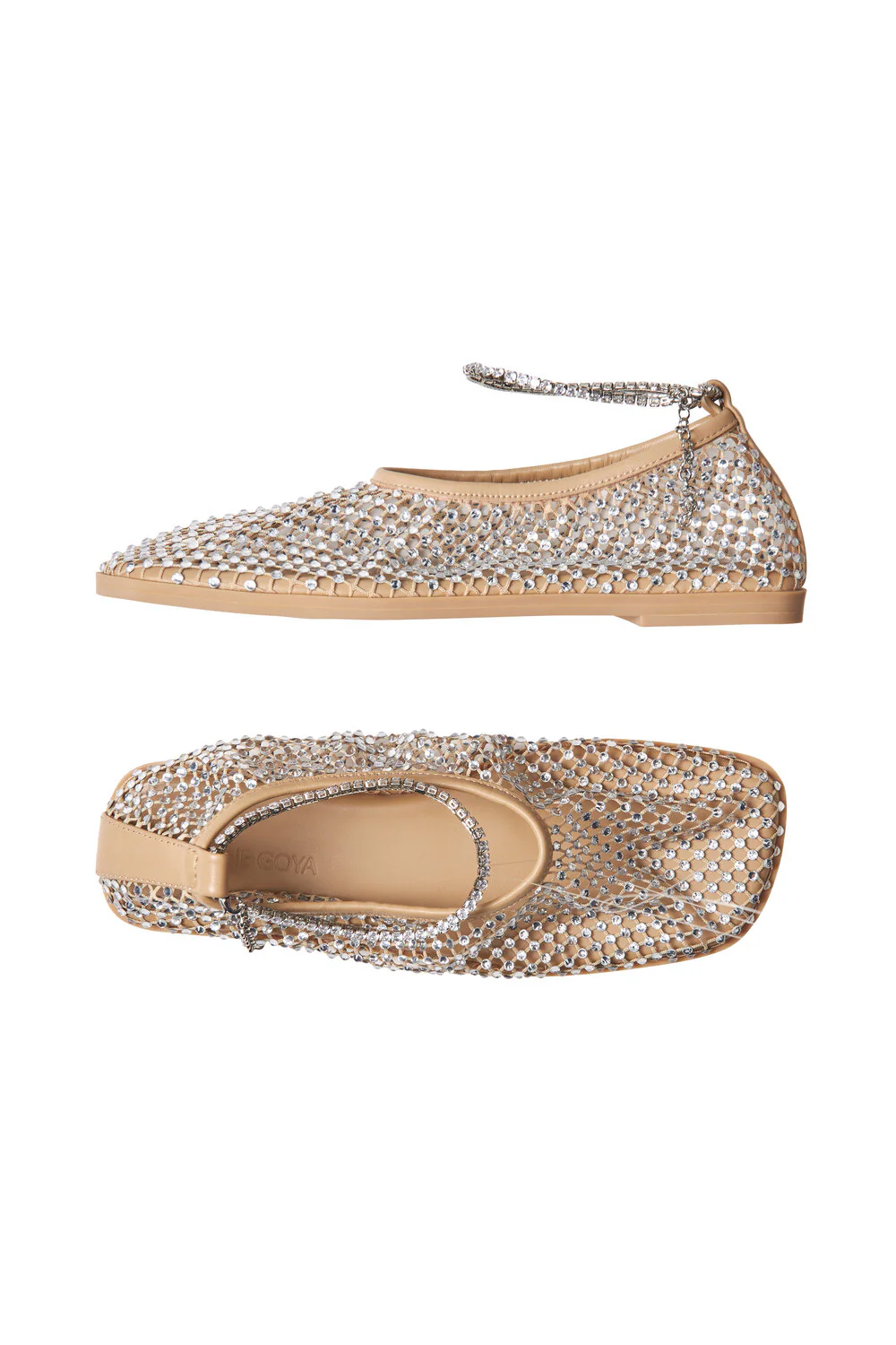 Stine Goya  Reelo mesh ballerinasko - Sand