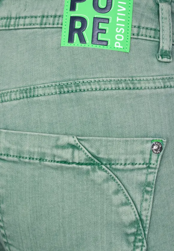 Casual Fit Jeans - raw salvia green