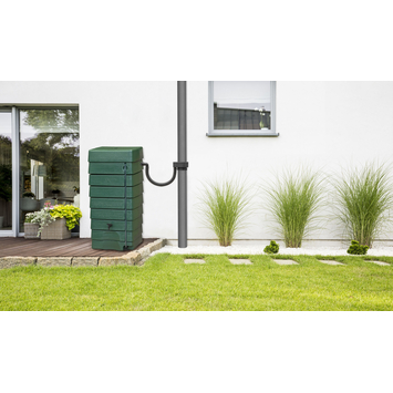 Regenton muurtank groen kunststof 276 L