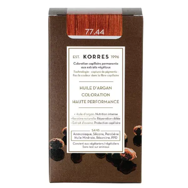 Korres Capillaire Coloration Permanente Blond Cuivré Intense 77.44