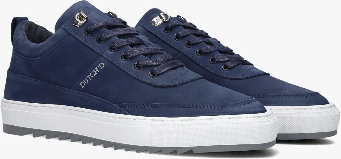 DUTCH\\'D blauwe dutch'd lage sneakers myth heren