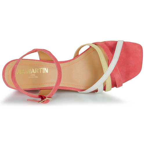 JB Martin - VICTORIA - VELOURS ROSE / JAUNE / CRAIE