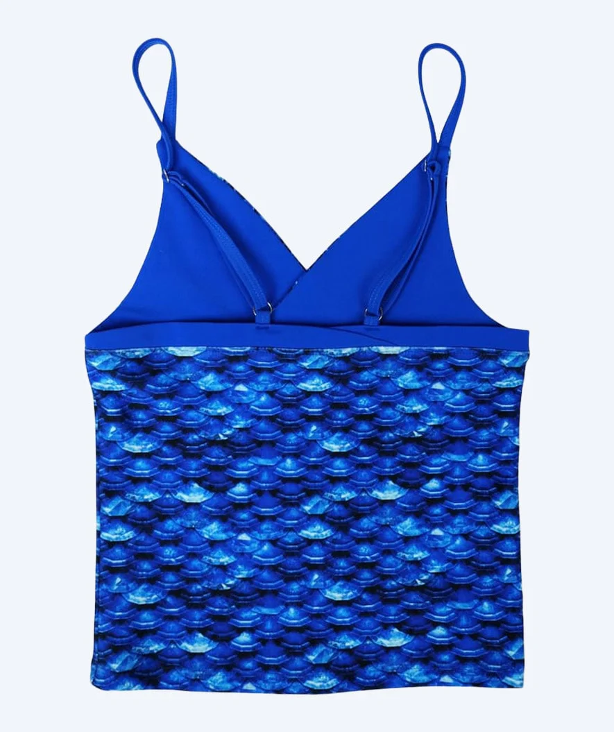 Fin Fun tankini top til piger - Arctic Blue