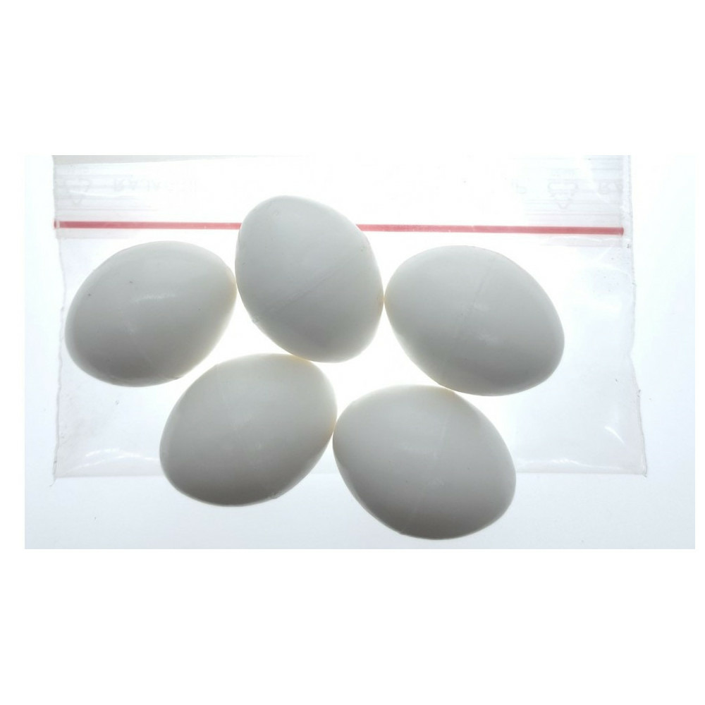 5 œufs artificiel en plastique pour oiseaux calopsitte , inséparables, agap