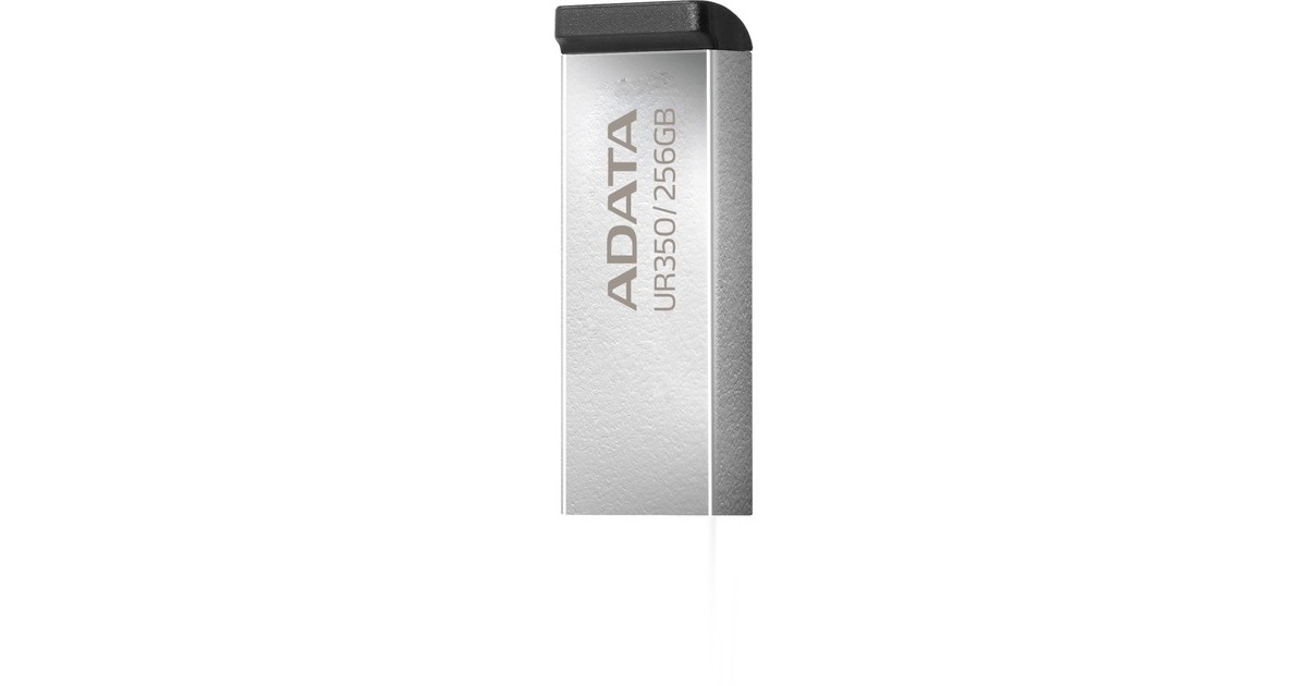 ADATAUR350 256 GB usb-stick  (nikkel/zwart, USB-A 3.2 Gen 1 (5 Gbit/s))