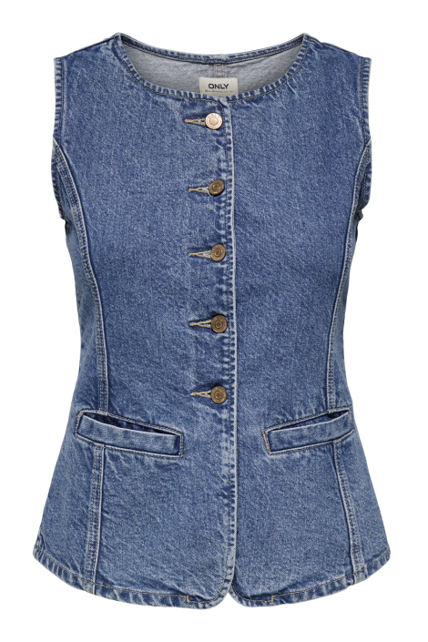 Only blauwe dames gilet
