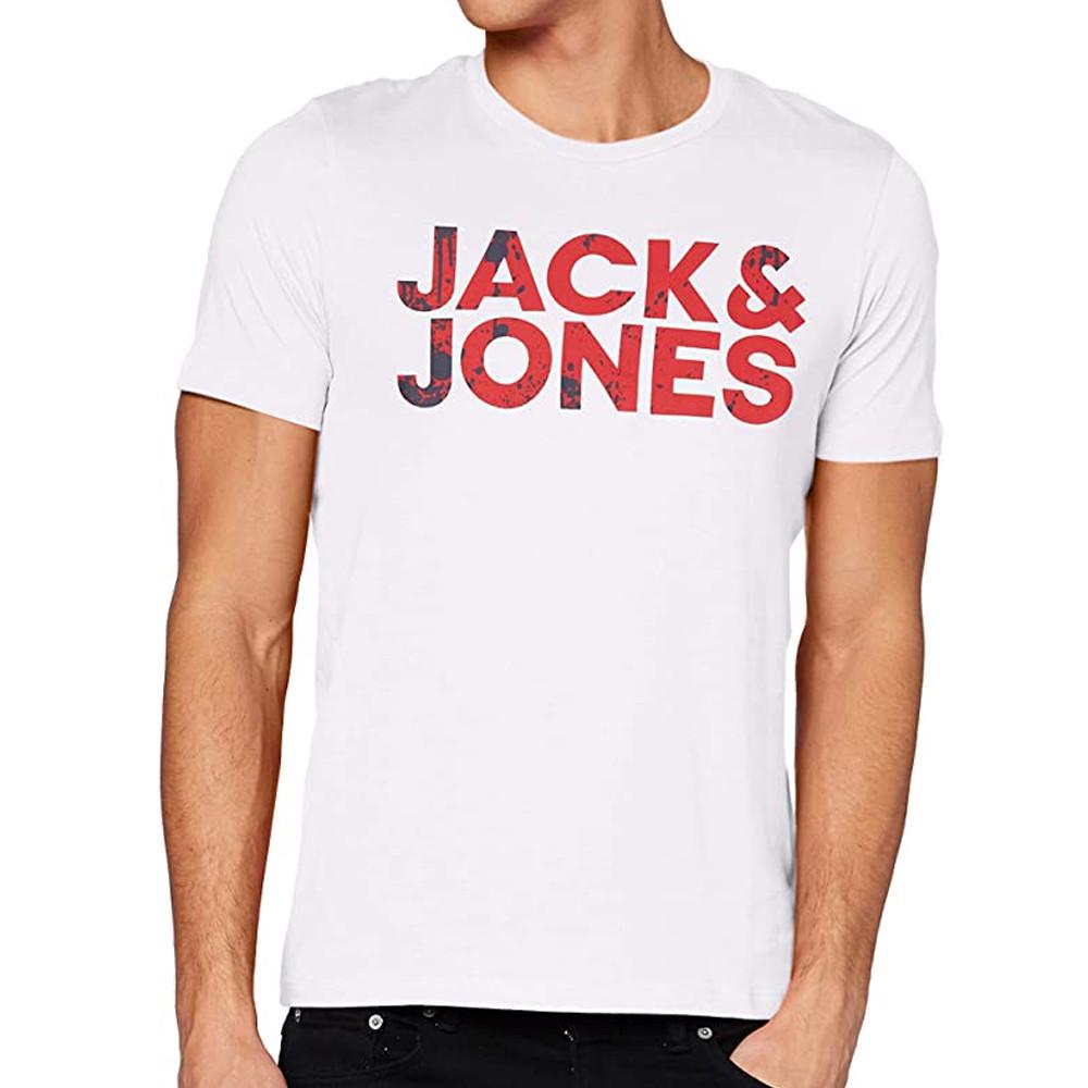 Jack & Jones T-shirt Blanc Homme Jack & Jones Plash