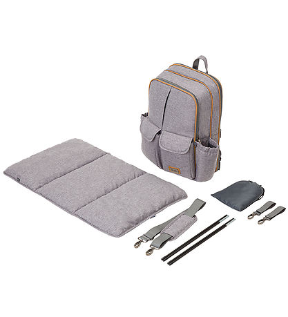 Bizzi Growin Wickeltasche/Reisebett - RucPOD Mini - Windsor Grey