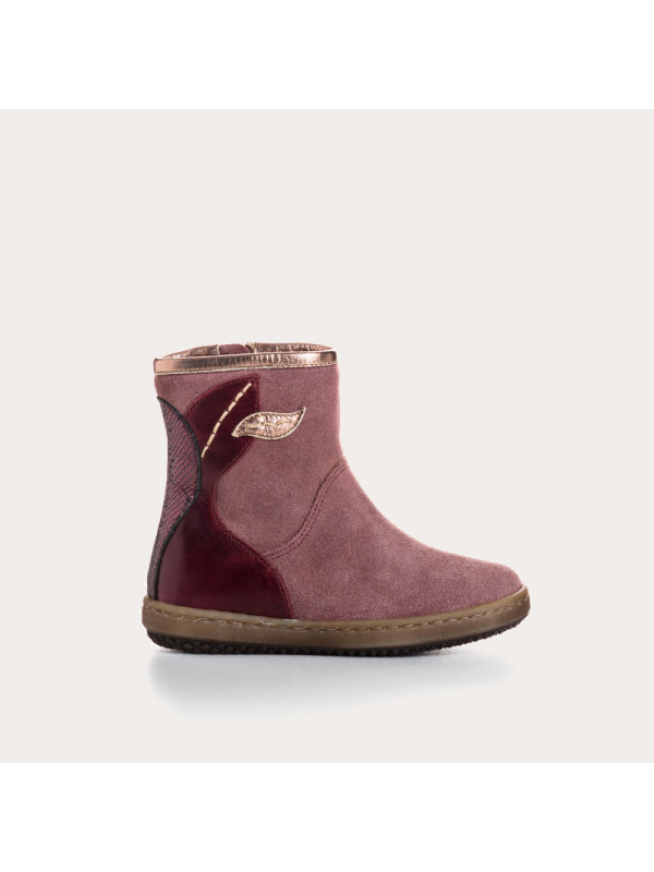 Bottines Fille Fripouille Mix Peau - Reqins